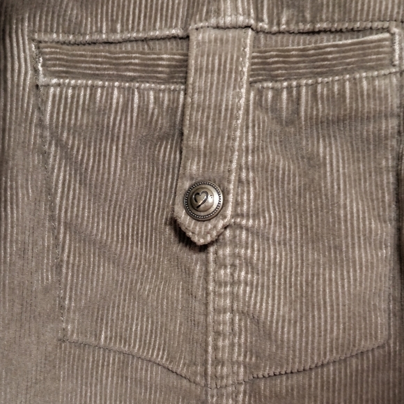 Vtg Women's Olive Green Corduroy Jacket / Size 1X - Picture 4 of 9